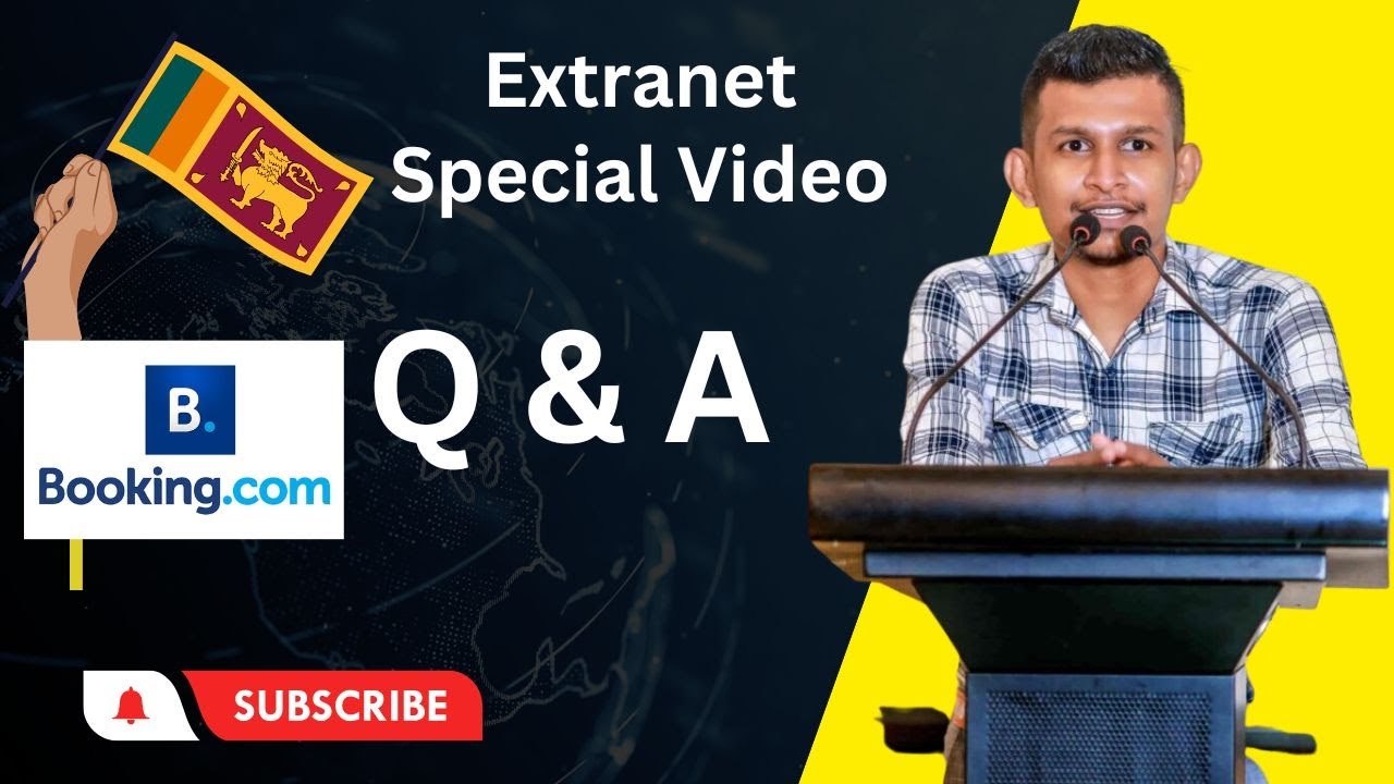 Sri Lankan Booking.com Extranet Problems | Hotel Management | How to Create Booking.com