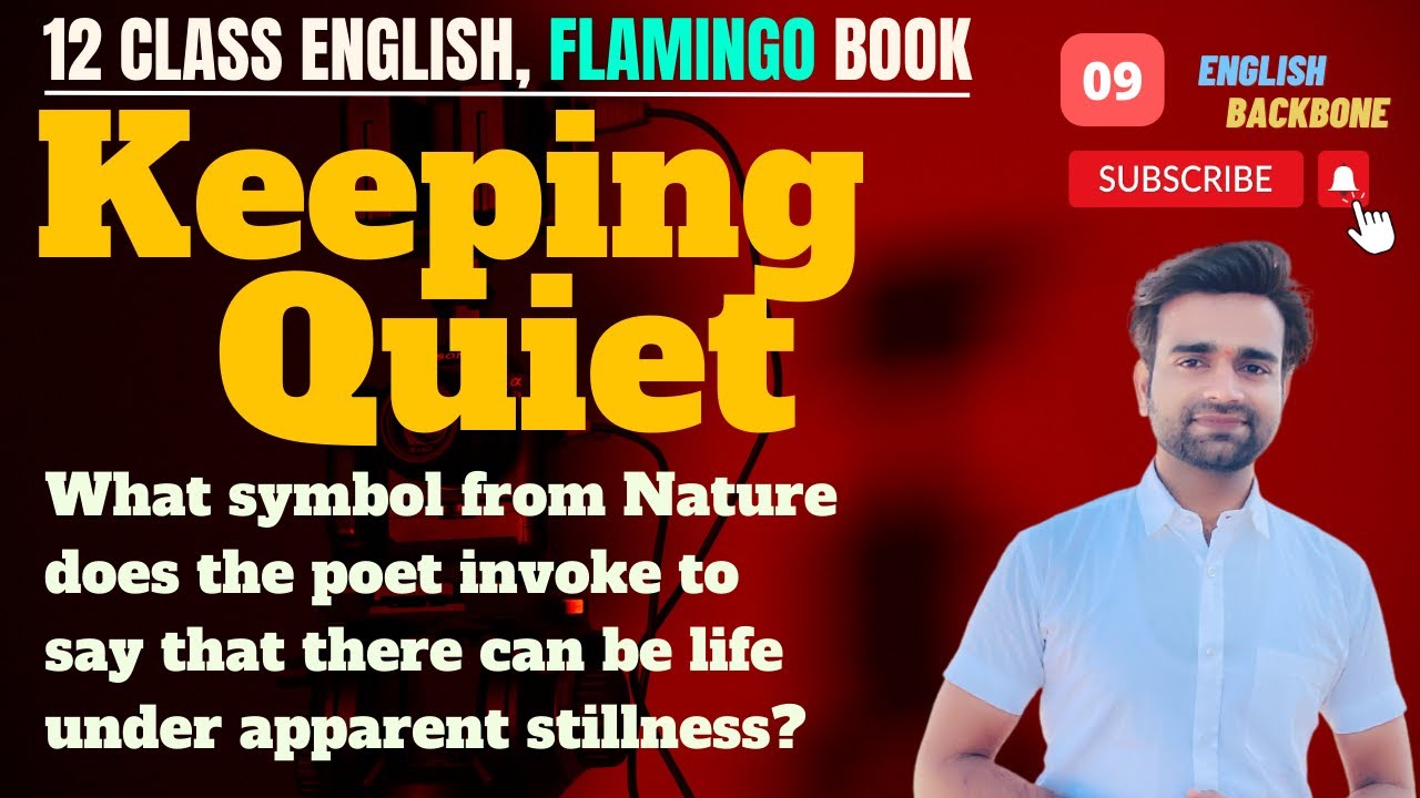 What symbol from Nature does the poet invoke to say that there can be life under apparent stillness?