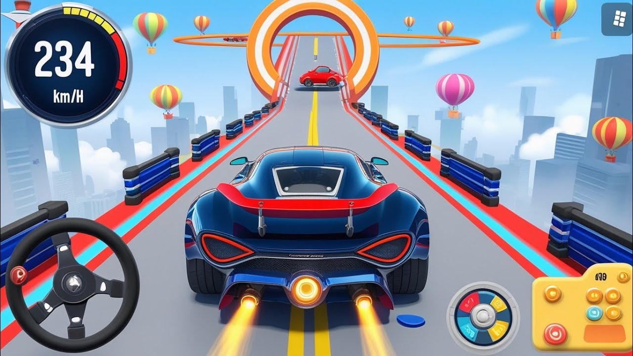 Ramp Car Racing 3D – Mega GT Ramp Car Racing Stunts Driving – Android Gameplay 