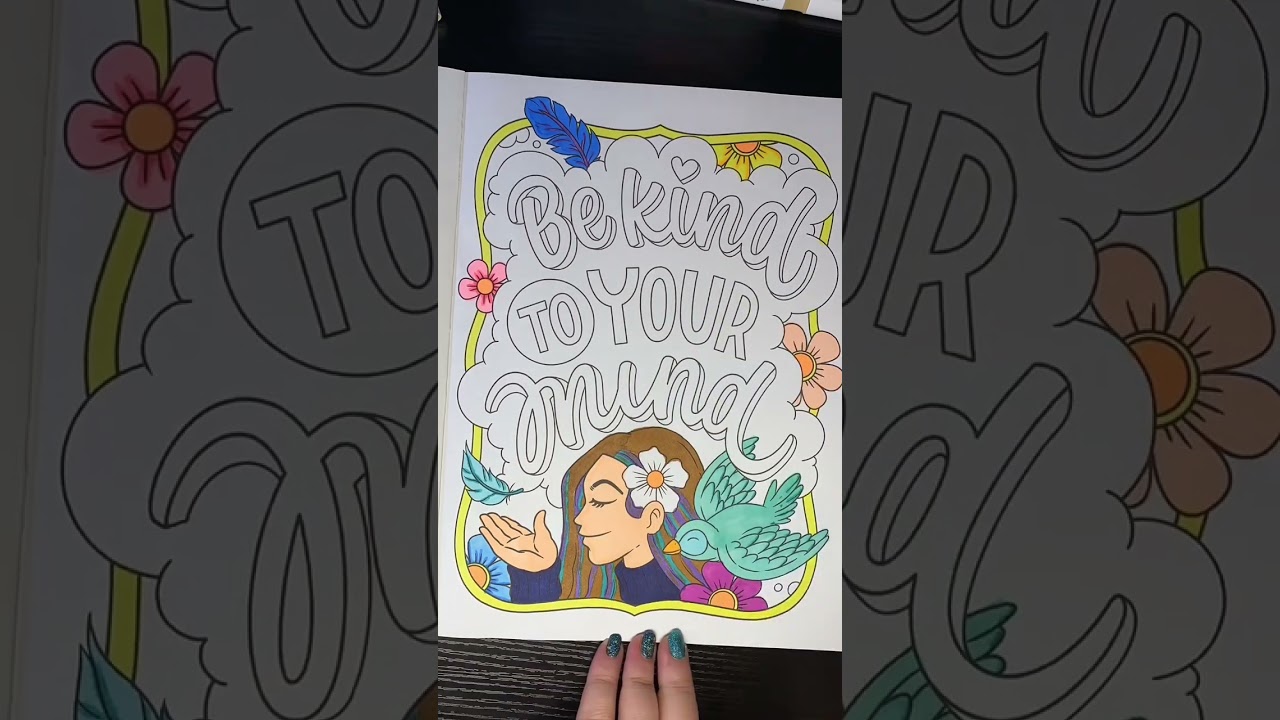 Mental health is health coloring book