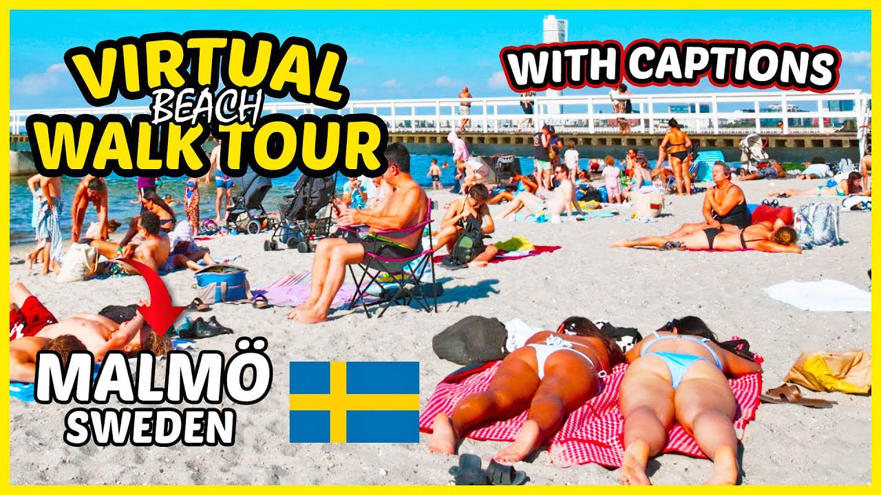 Malmö Beach Walk 🏖️☀️ | Malmö, Sweden Beach Walking Tour