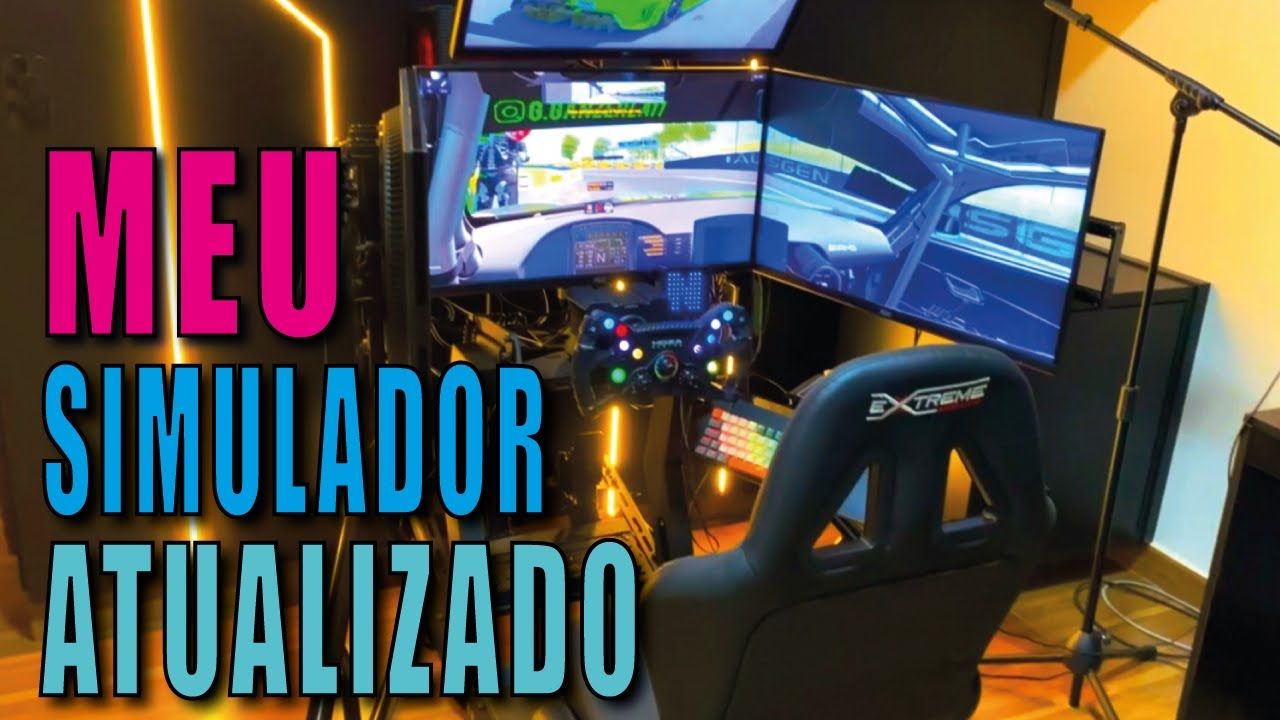 MEU SIMULADOR DE CORRIDA ATUALIZADO - COCKPIT 4.0 E COM 3 TELAS #iracingbrasil #simracing #iracing