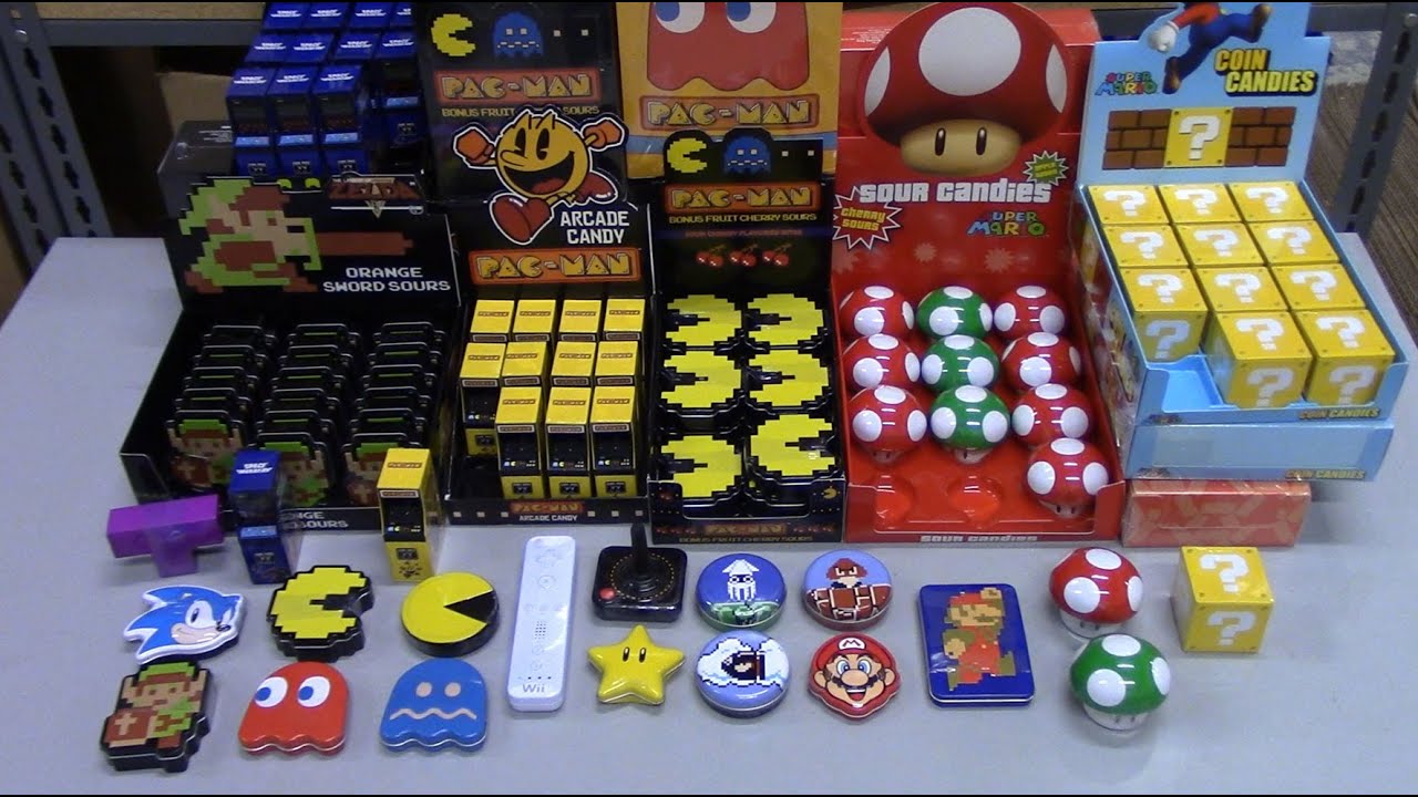 Novelty Candy Tins (Super Mario, Zelda, Pac-Man, Sonic & more) review by Boston America - BBToyStore