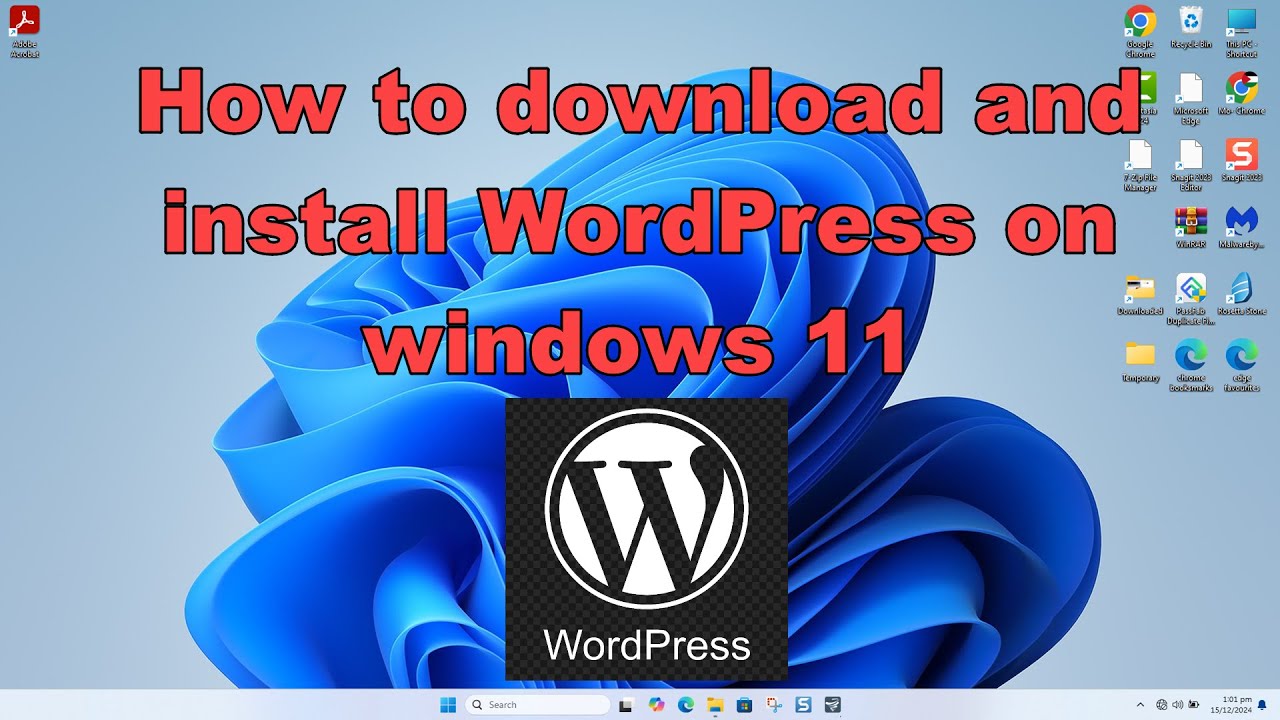 How to download and install WordPress on windows 11