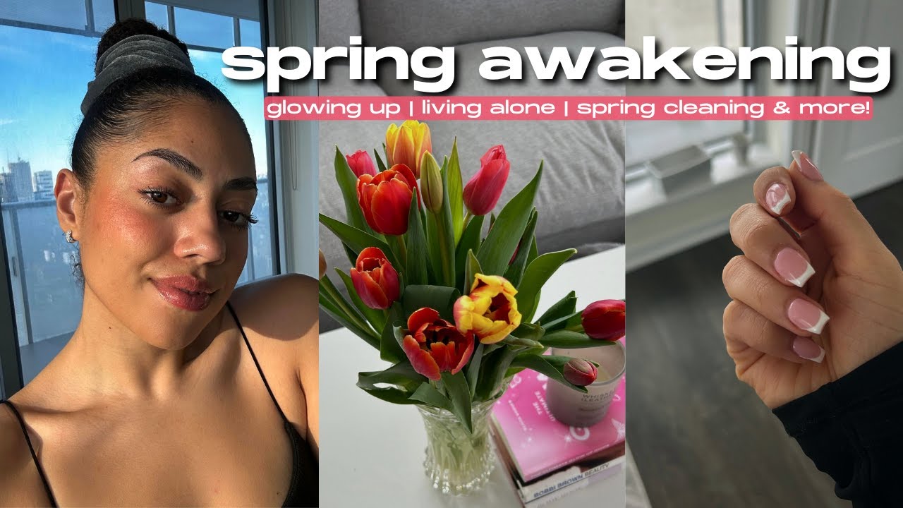 EXITING hibernation mode 🌷 glowing up, spring cleaning, living alone advice & MORE ✨