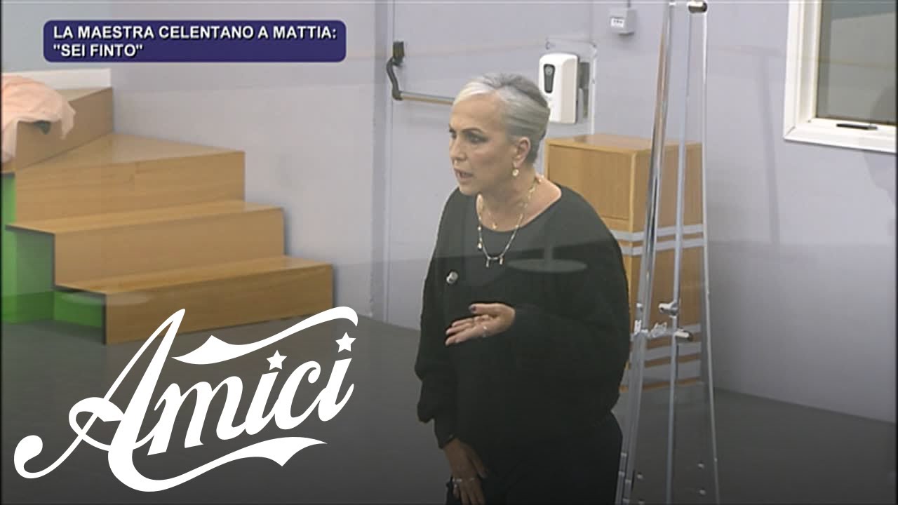 Amici 21 - La ramanzina della maestra Celentano nei confronti di Mattia