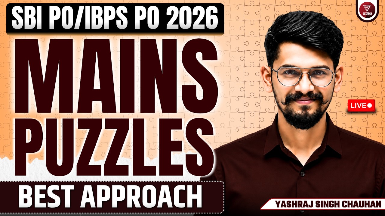 🛑Mains Puzzle | Mains Reaoning | SBI PO Mains 2026 | IBPS PO Mains 2026 | Yashraj Sir
