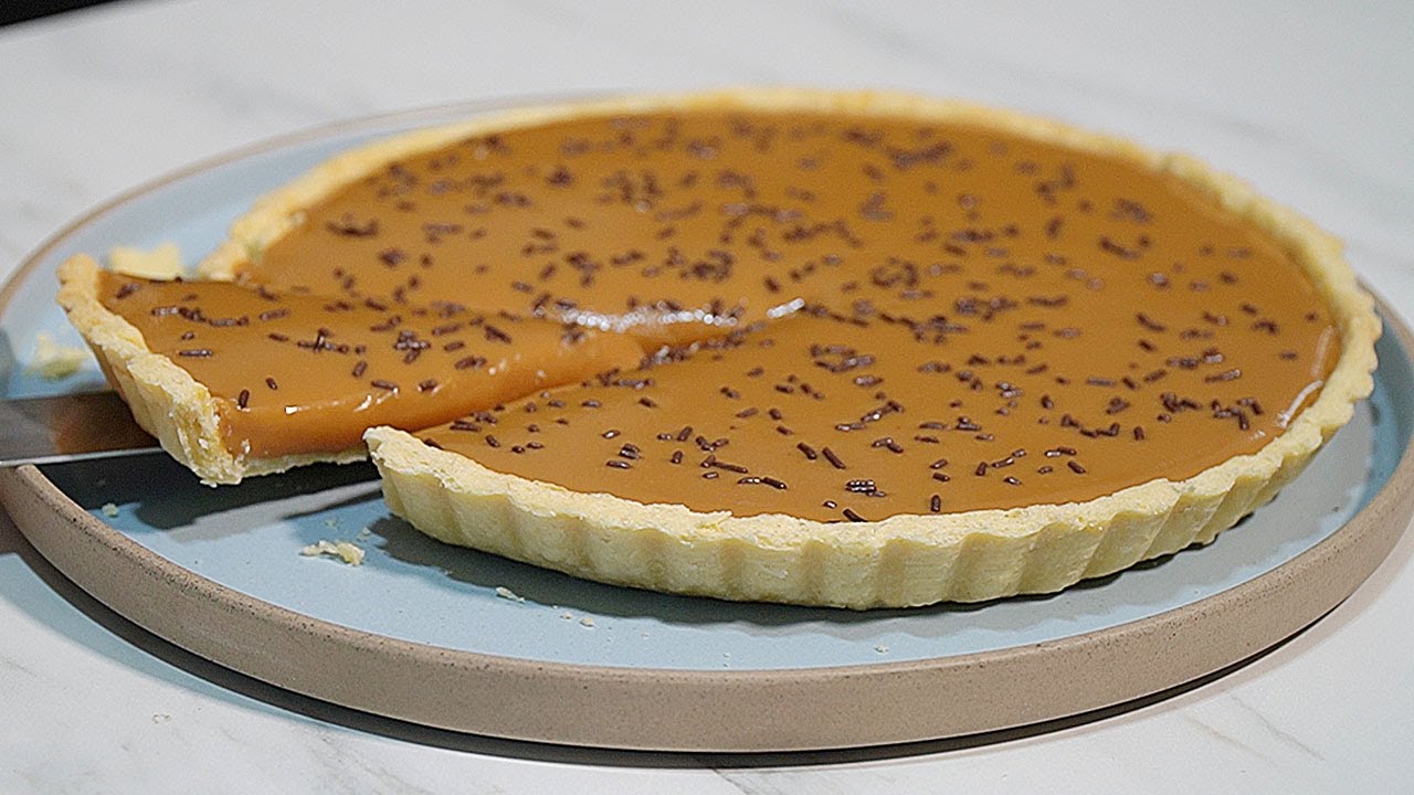 Old School Caramel Tart CLASSIC BRITISH school Dessert
