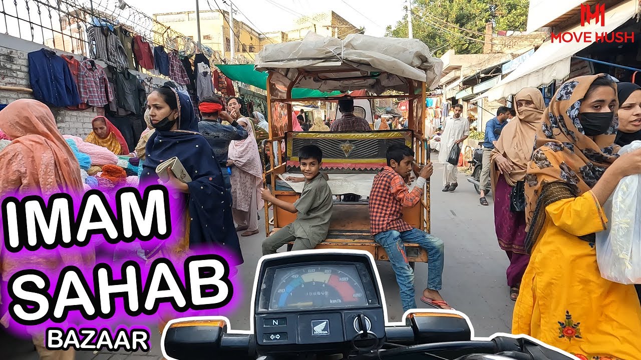 Exploring Busy BAZAAR In Sialkot's IMAM SAHAB Mohalla | Pakistan Motorcycle Ride POV Tour [4K]