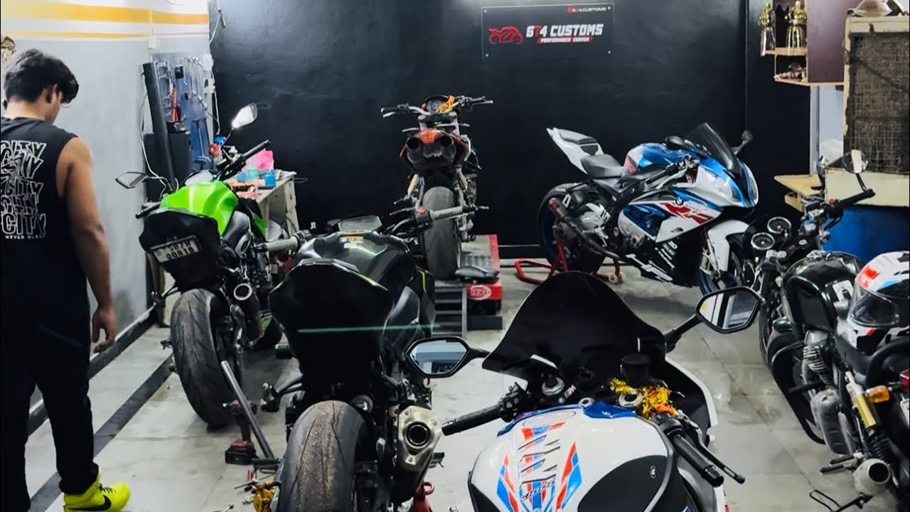 Benhur rider z900 service at 6t4 customs | Bmw s1000 rr is too loud💥🤯 | @benhurrider46 