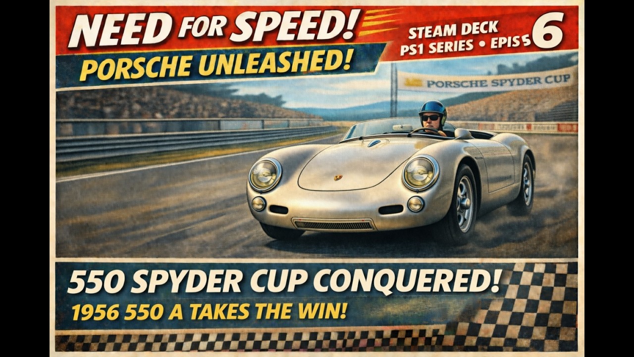 Steam Deck PS1 Series – Episode 6 | 1954 550 Panamericana Spyder Conquers the 550 Spyder Cup | 4X Re
