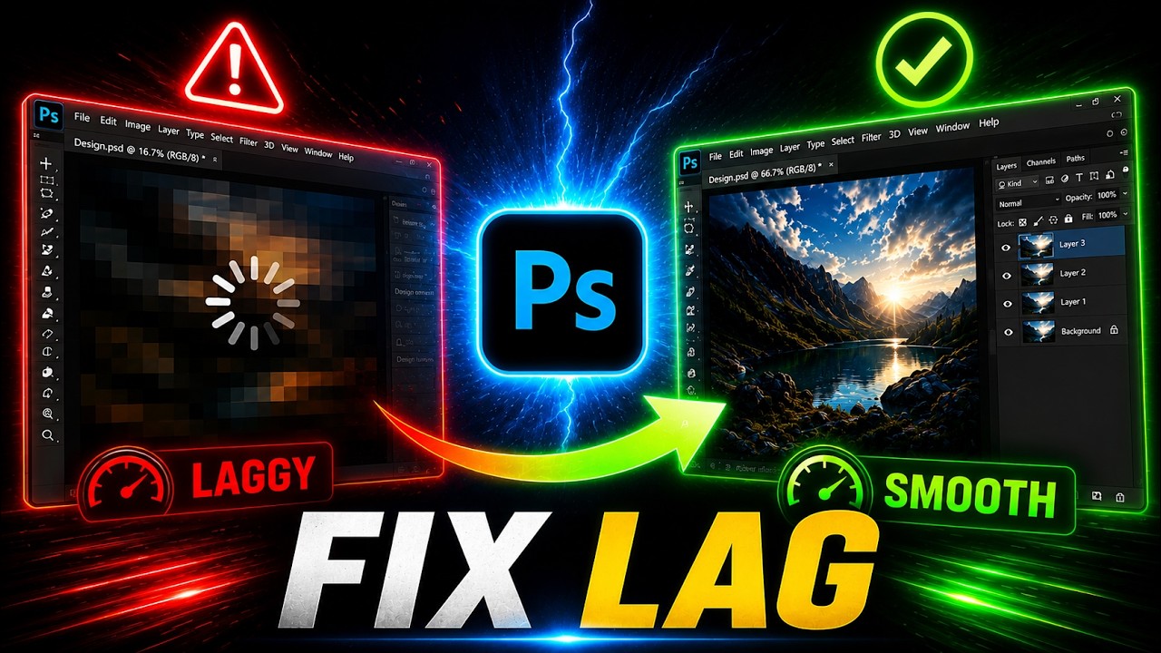 How to Fix Lag in Photoshop FOREVER!