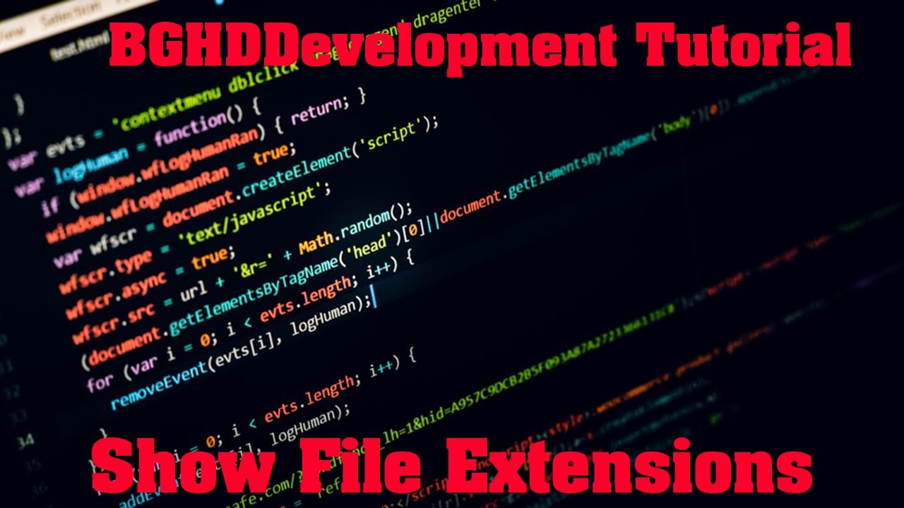 How to show file extensions in Windows 10