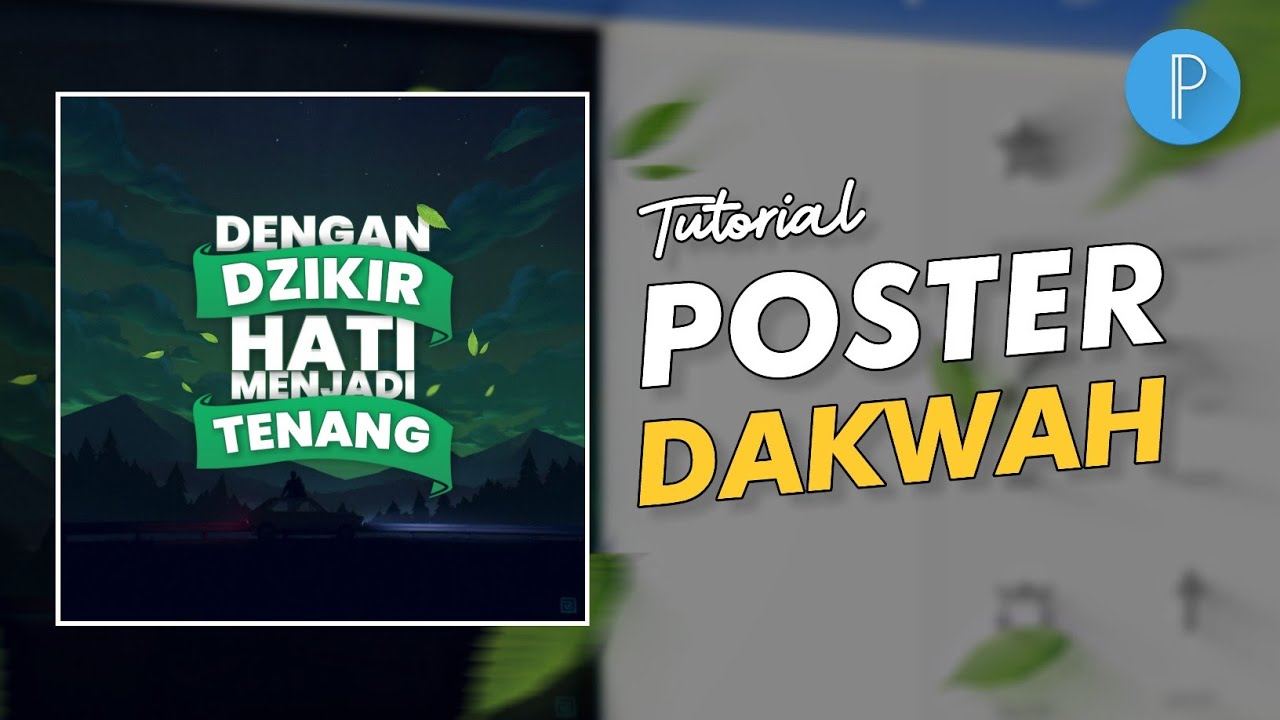 Cara Membuat Poster Dakwah Di Aplikasi Pixellab | Aziz Pict