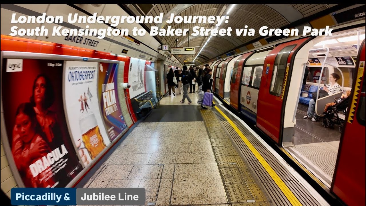 London Underground Journey: South Kensington to Baker Street via Green Park 
