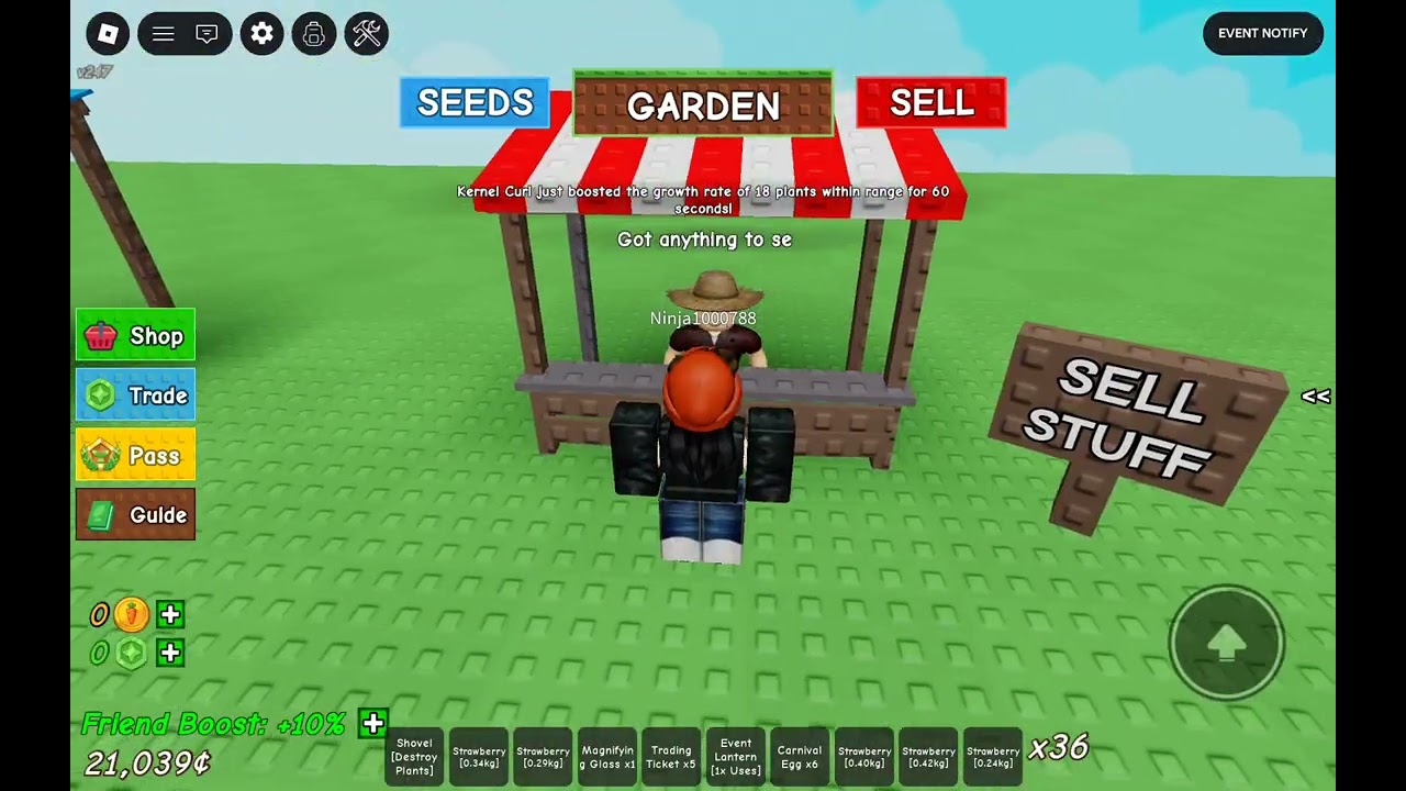 Let's play grow a garden together!😁