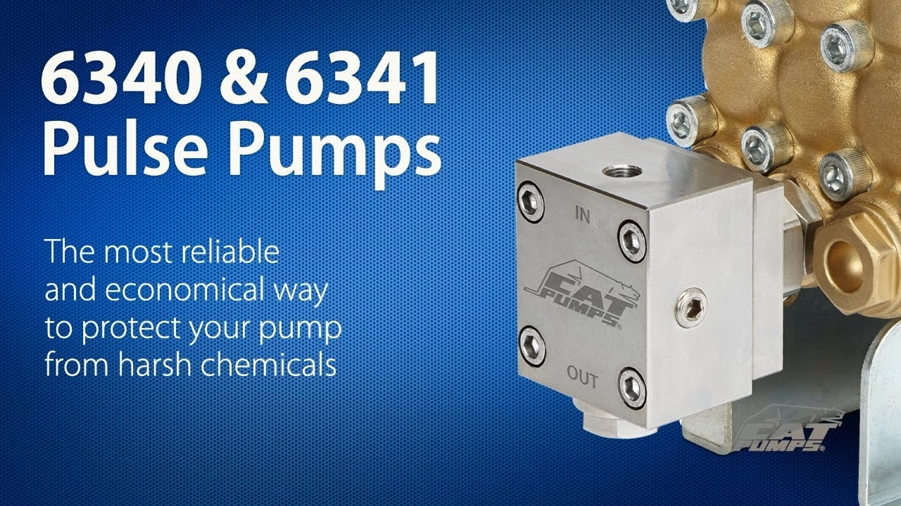 Cat Pumps Model 6340 and 6341 Chemical Injection Pulse Pumps