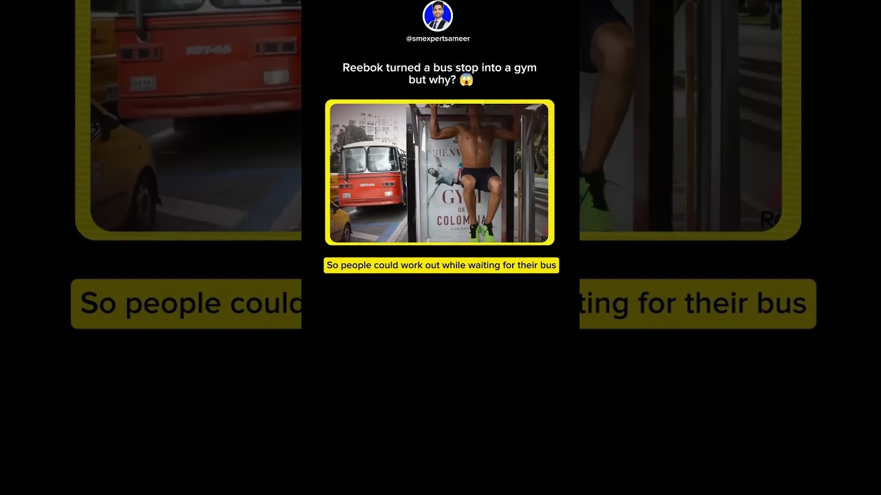 Reebok Turned Bus Stops Into Gyms! | Genius Marketing Campaign #marketing #shorts