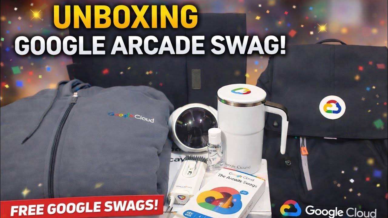 Unboxing FREE Google arcade swag 🎁! Emoji Alarm clock ⏰️ | Google arcade 2026 registration #unboxing