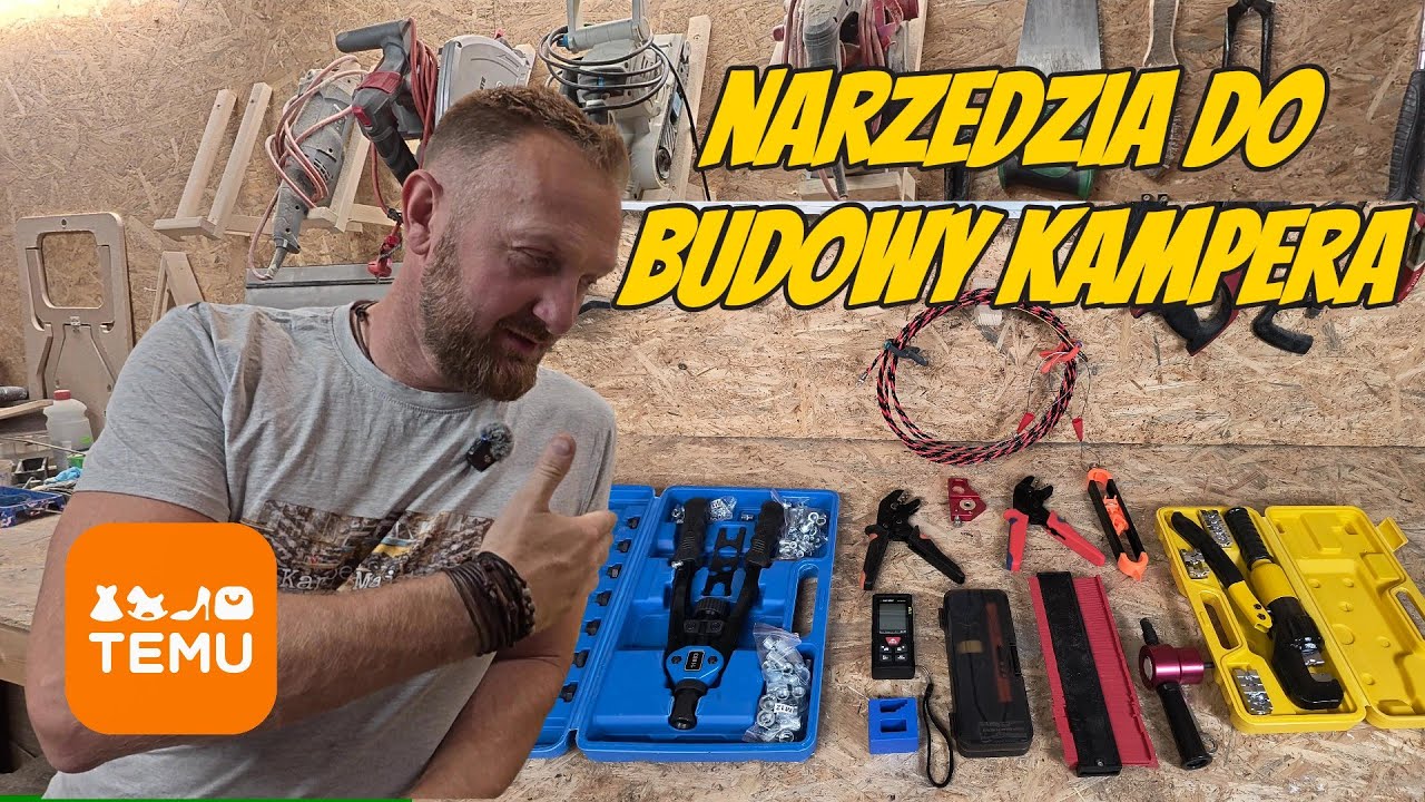 Narzędzia z TEMU do budowy kampera