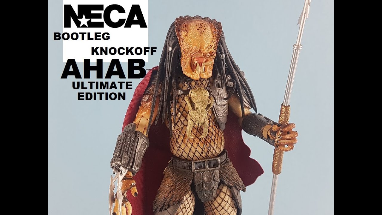 Bootleg NECA Predator Ahab Ultimate edition action figure Knockoff unboxing