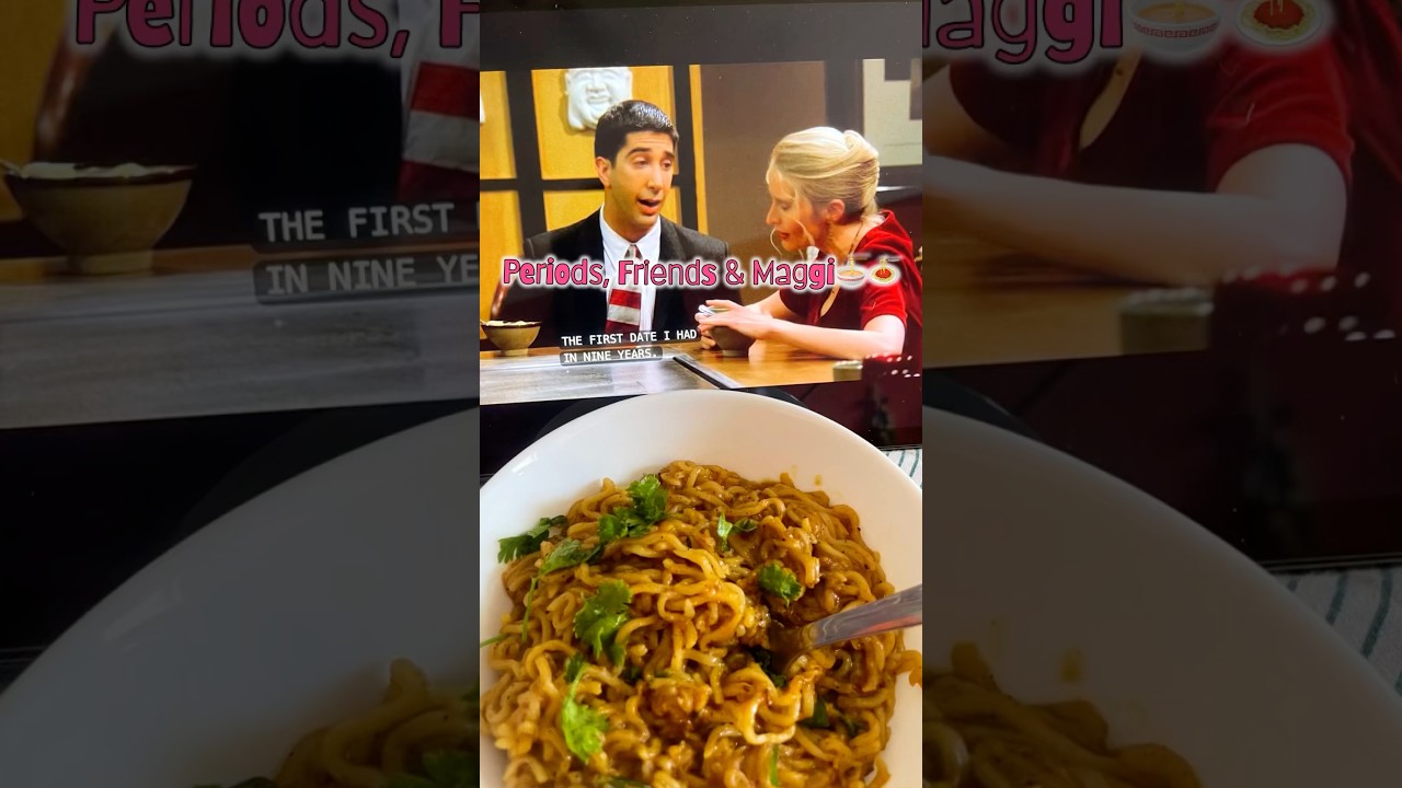 MAGGI🍝& Friends is so so comforting☺️#friends #maggi #maggie #maggichallenge #maggirecipe #noodles