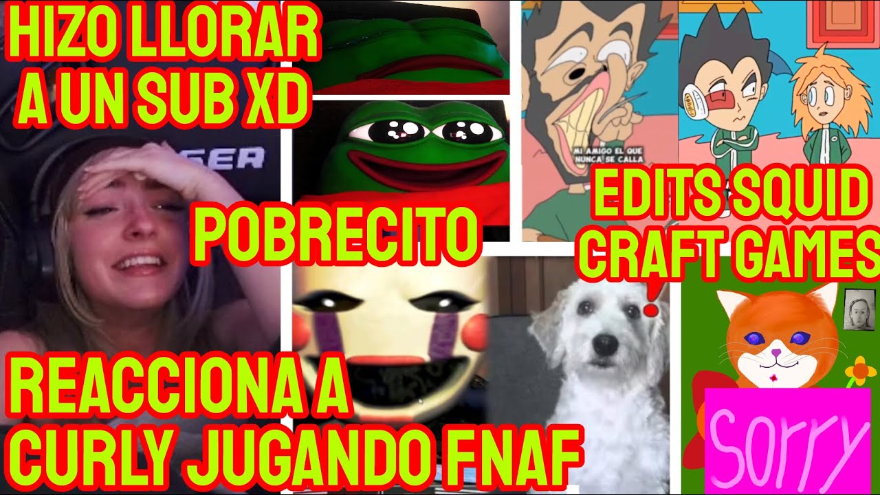 SYLVEE REACCIONA A CURLY JUGANDO FNAF, HIZO LLORAR A SUB,  ANIMACI&Oacute;N VEGETTA AURON Y ELLA, COMUNIDAD