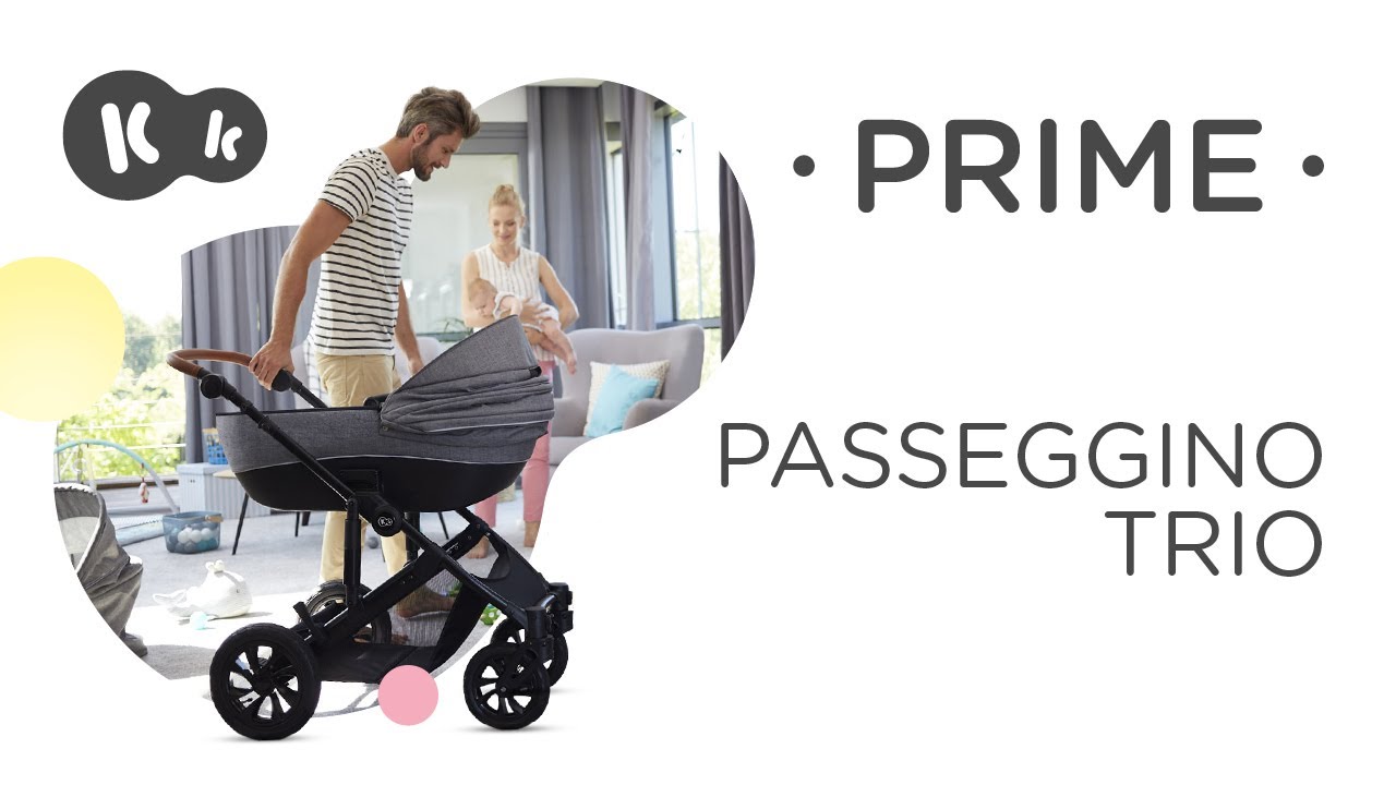 Passeggino 3 in 1 PRIME di Kinderkraft fino a 22 kg | con seggiolino per le auto