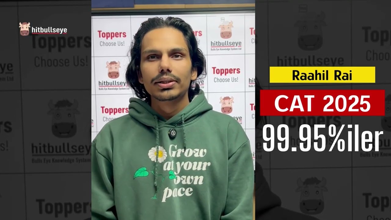 CAT Result 2025 | 99.95 %ile Achiever from Hitbullseye 🔥