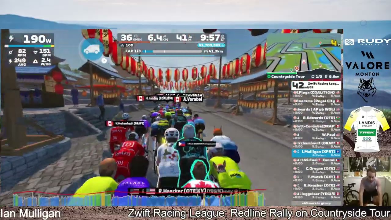 Zwift Racing League - Redline Rally on Countryside Tour
