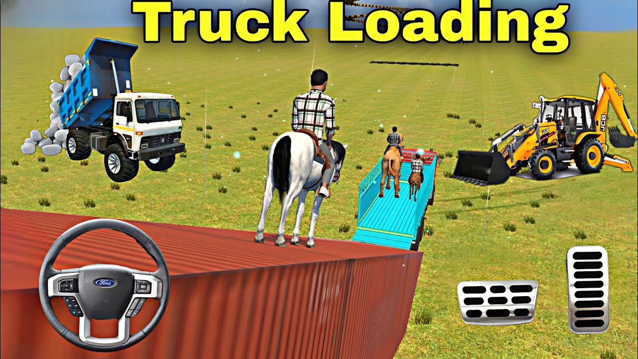 Animals 🐎🐫🦌 in 1 Truck? Extreme Weight Test 😱 Truck Hilne Laga! Super Mega Ramp GTA-5