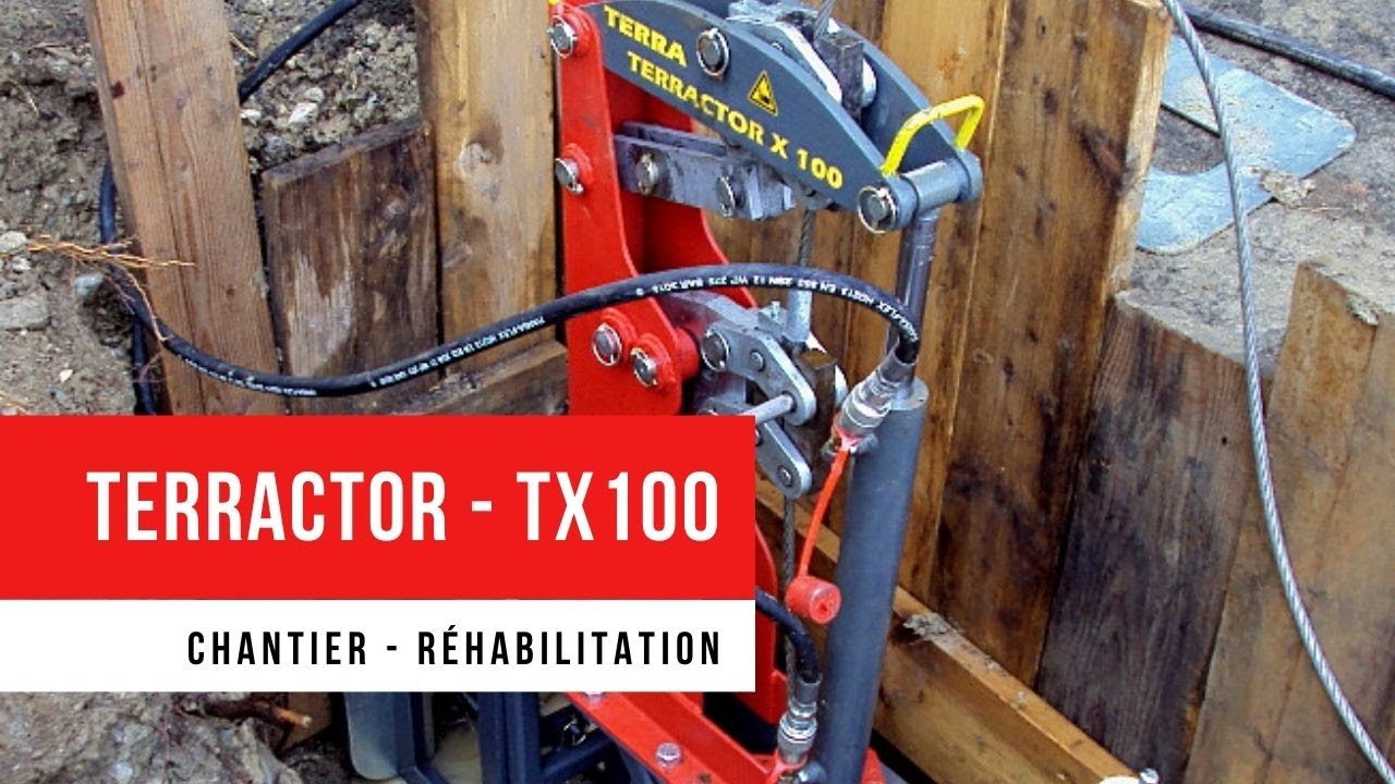 Chantier Réhabilitation par éclatement - TX100 - Technique sans tranchée