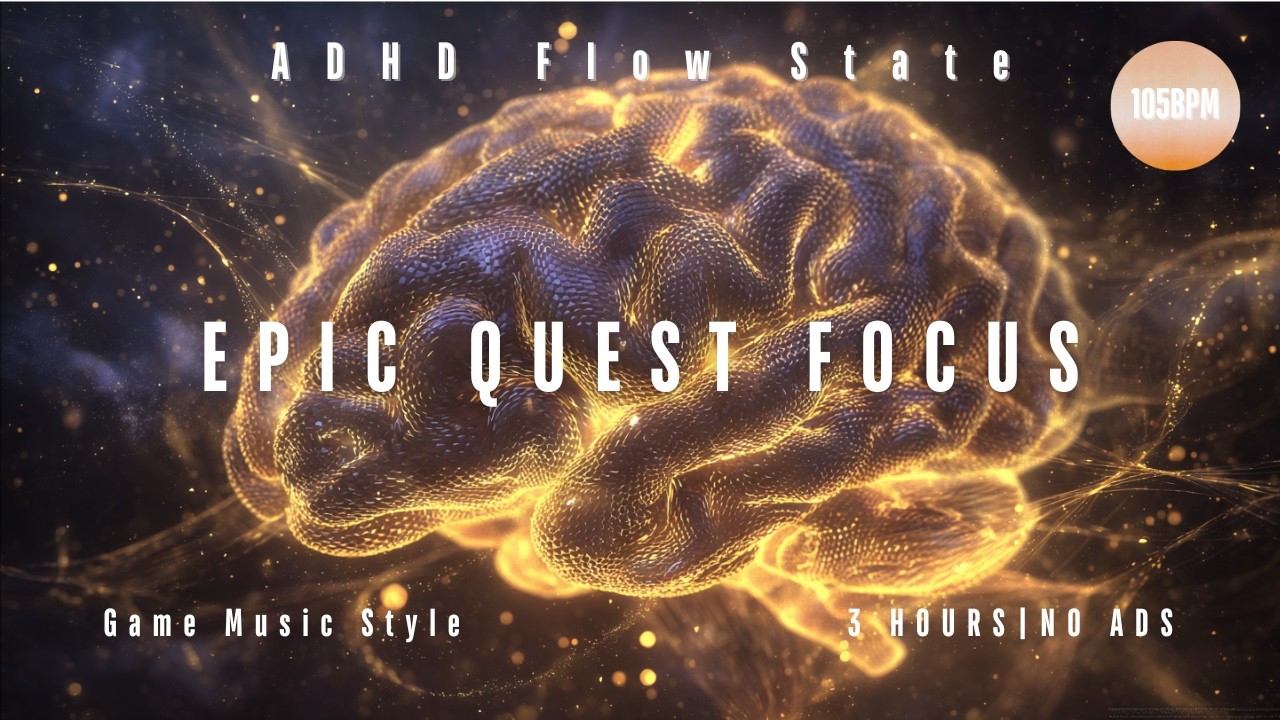 ADHD Study Music   Epic Game OST Style for Homework & Focus