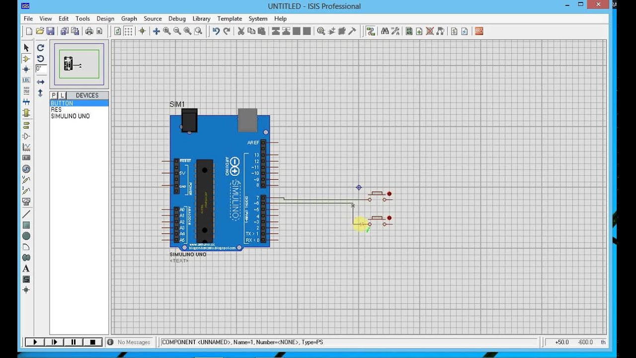 Switch + Arduino Simulation using Proteus | The Electronics