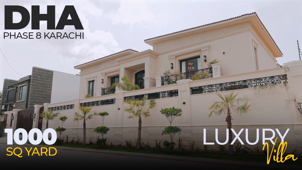 1000 Yard Ultra Luxury Villa Tour in DHA Phase 8 Karachi | Dream House Tour