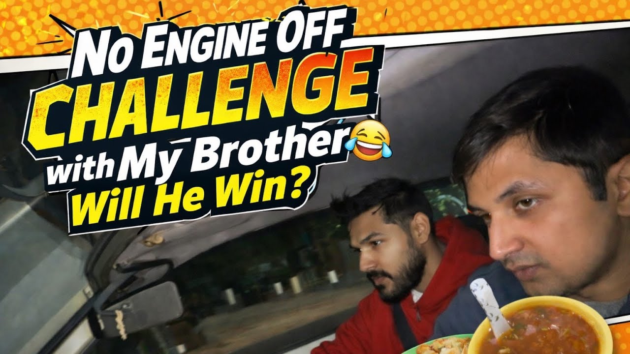 ‘’No Engine Off Challenge with My Brother 😂 Will He Win?”|| Sanmol Vlogs