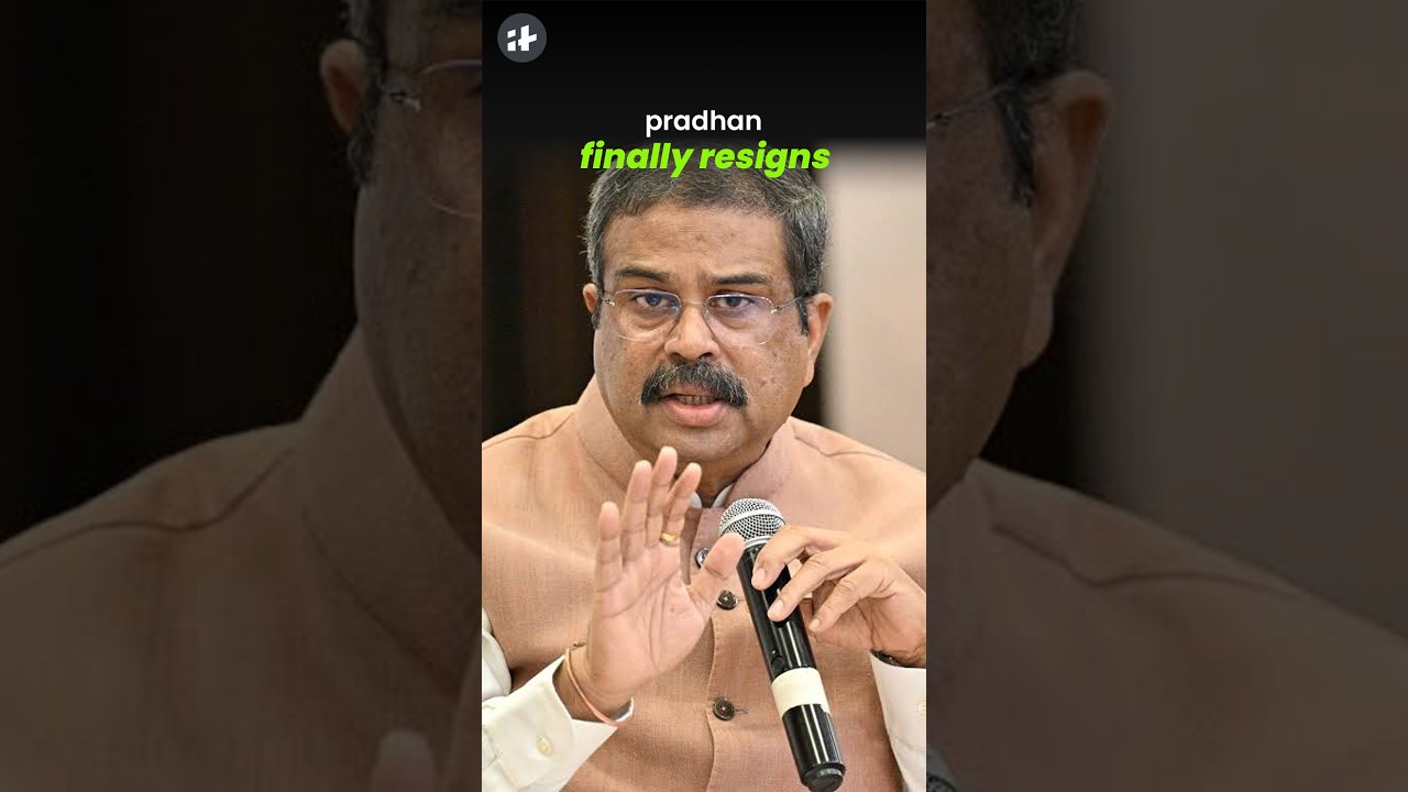 education minister dharmendra pradhan has resigned