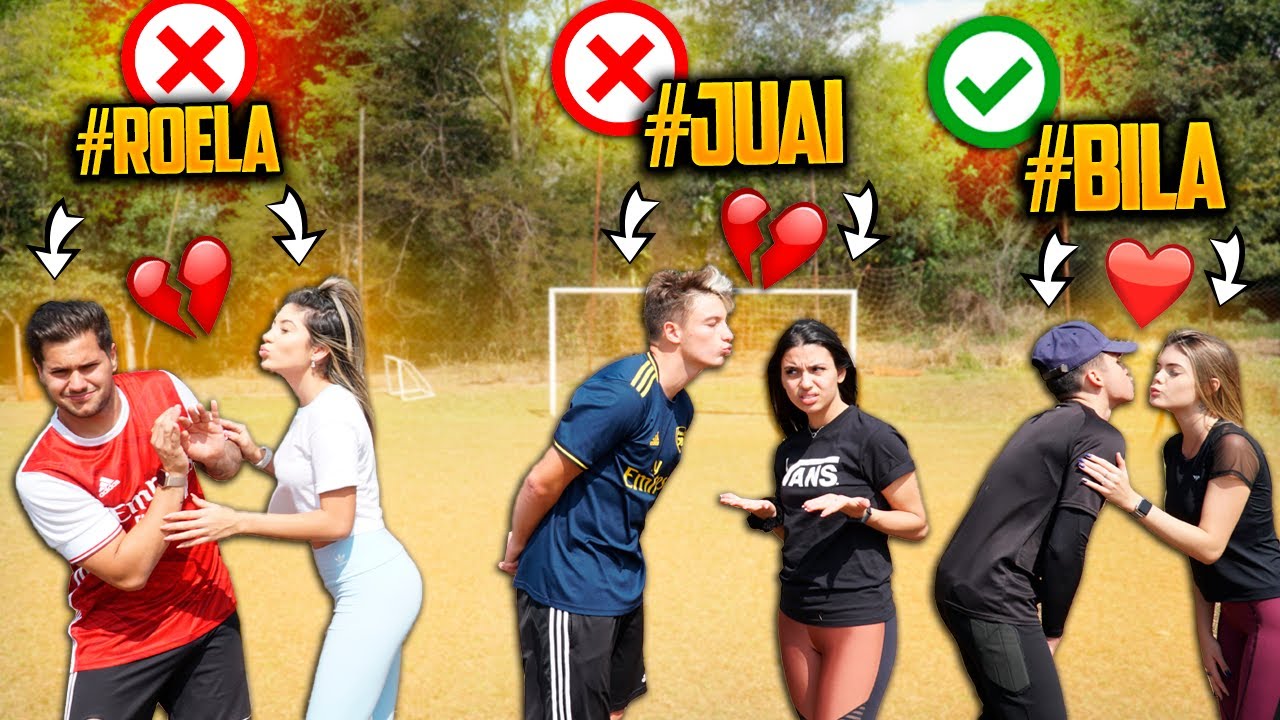 TROCAMOS DE CASAL NO FUTEBOL!!