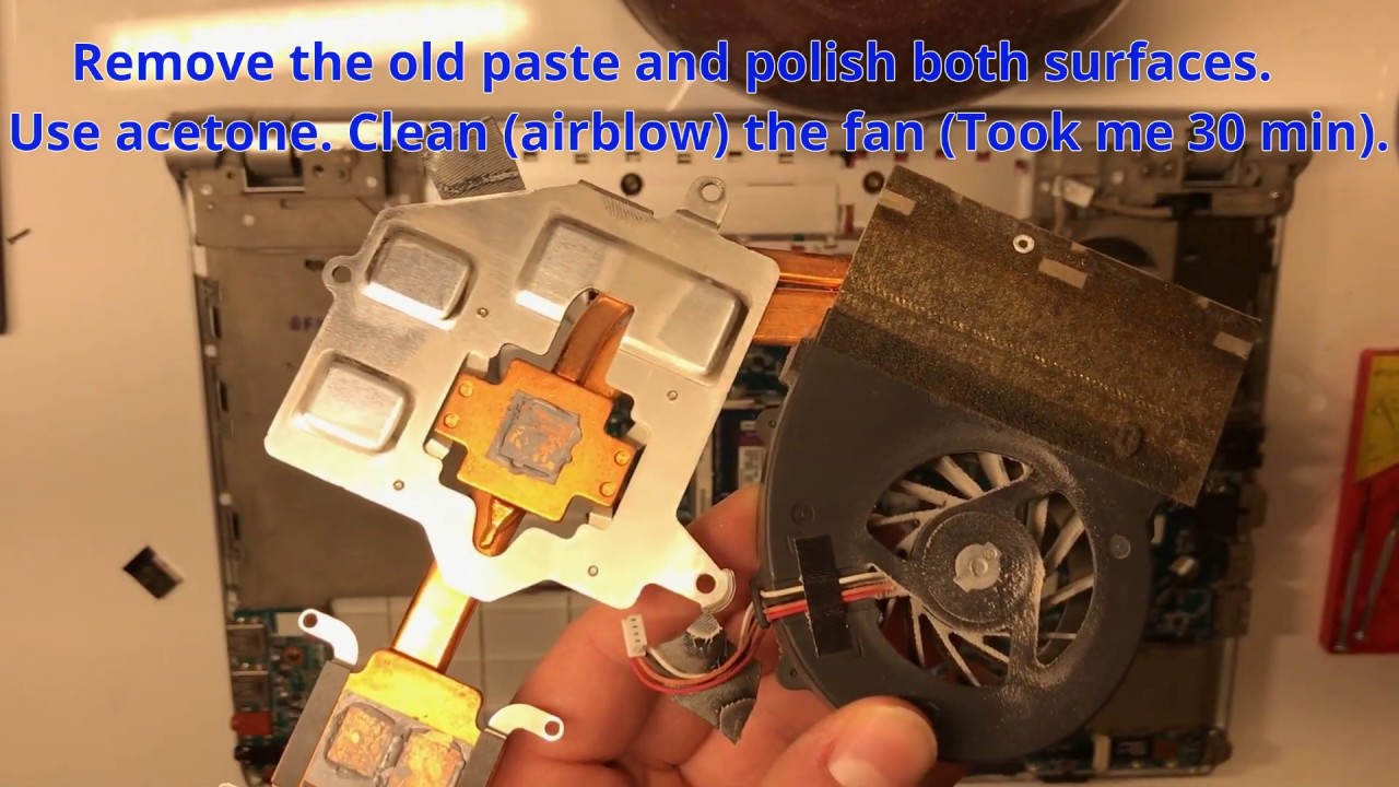 SONY Vaio VPCF1 demount, disassemble, clean, cooling paste replacement (for overheating laptops).