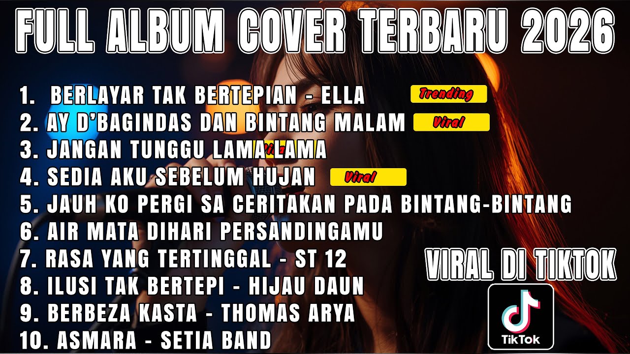 FULL ALBUM ELLA – BERLAYAR TAK BERTEPIAN | LAGU ROCK MELAYU LEGENDARIS