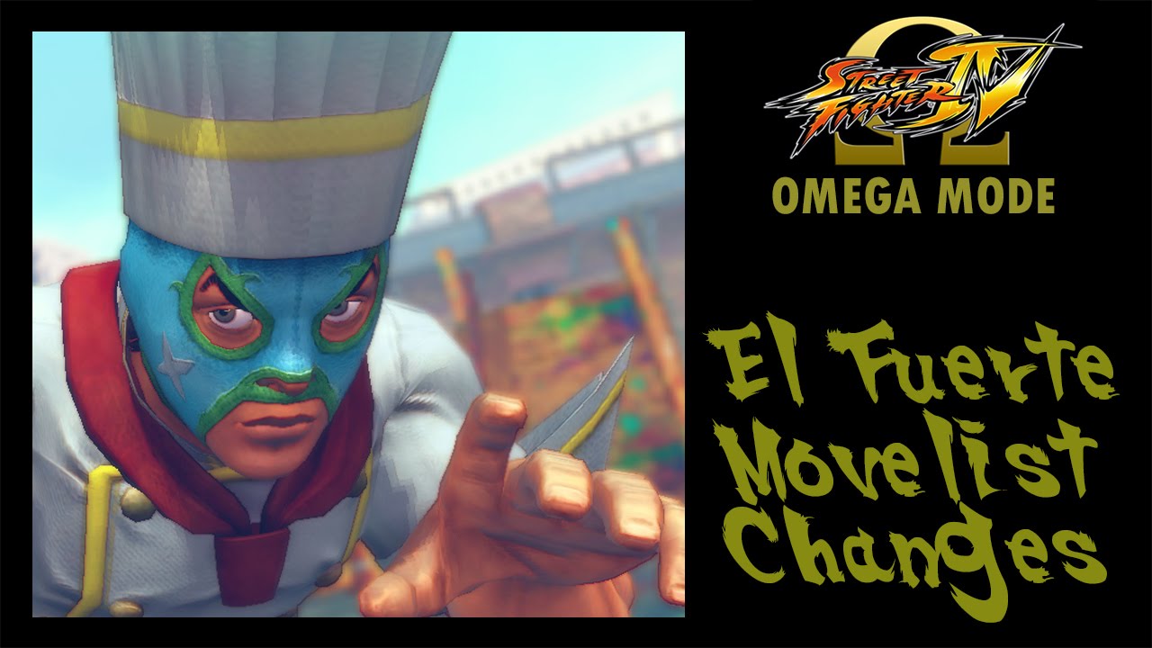 USFIV: Omega Mode - El Fuerte Move List Changes
