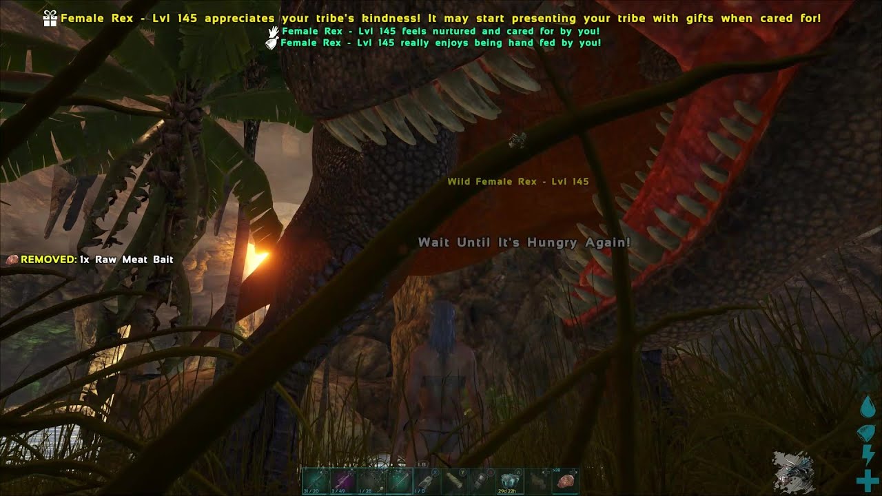 Ark Survival Evolved - Rex Immersive Taming Part 2 in 3rd Person - Arkando Servers