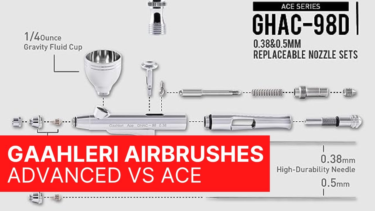 Gaahleri GHAC-98D Ace and GHAD-39 Advanced Airbrush review and comparison