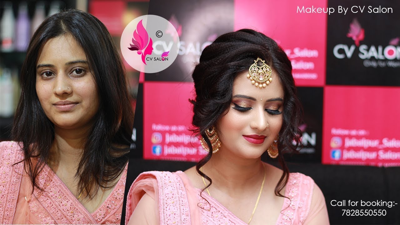 Beautiful Indian engagement makeup | 2019 makeup trends | Indian wedding makeup and hair | bridal