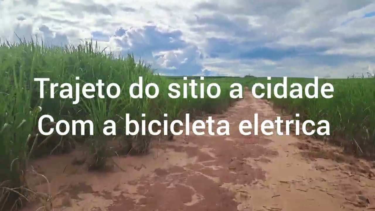 Trajeto do sitio a cidade com a bicicleta eletrica 