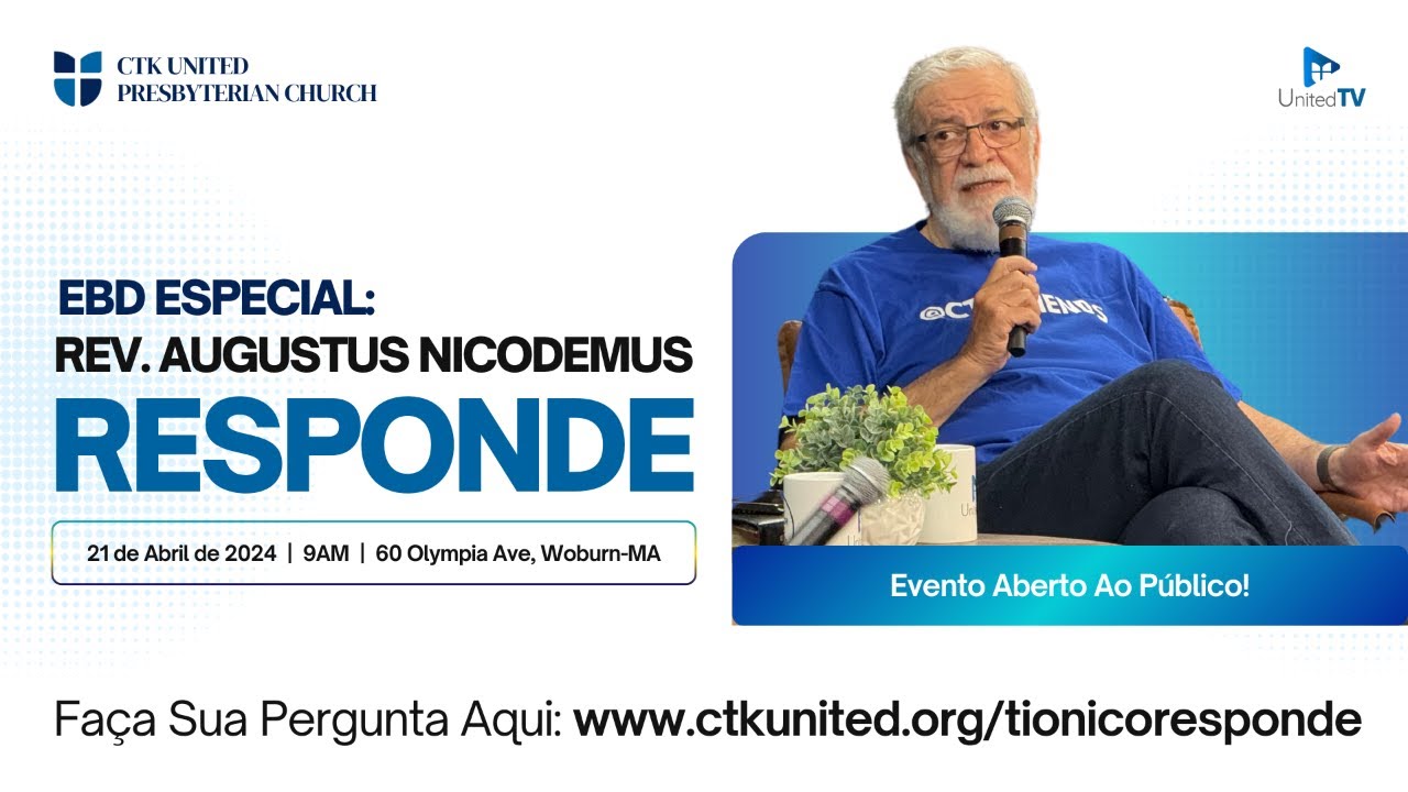 PERGUNTAS E RESPOSTAS COM AUGUSTUS NICODEMUS