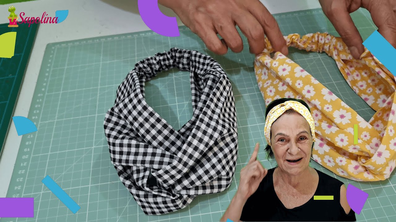 Como Fazer Faixa Turbante de Tecido – Passo a Passo Fácil e Rápido