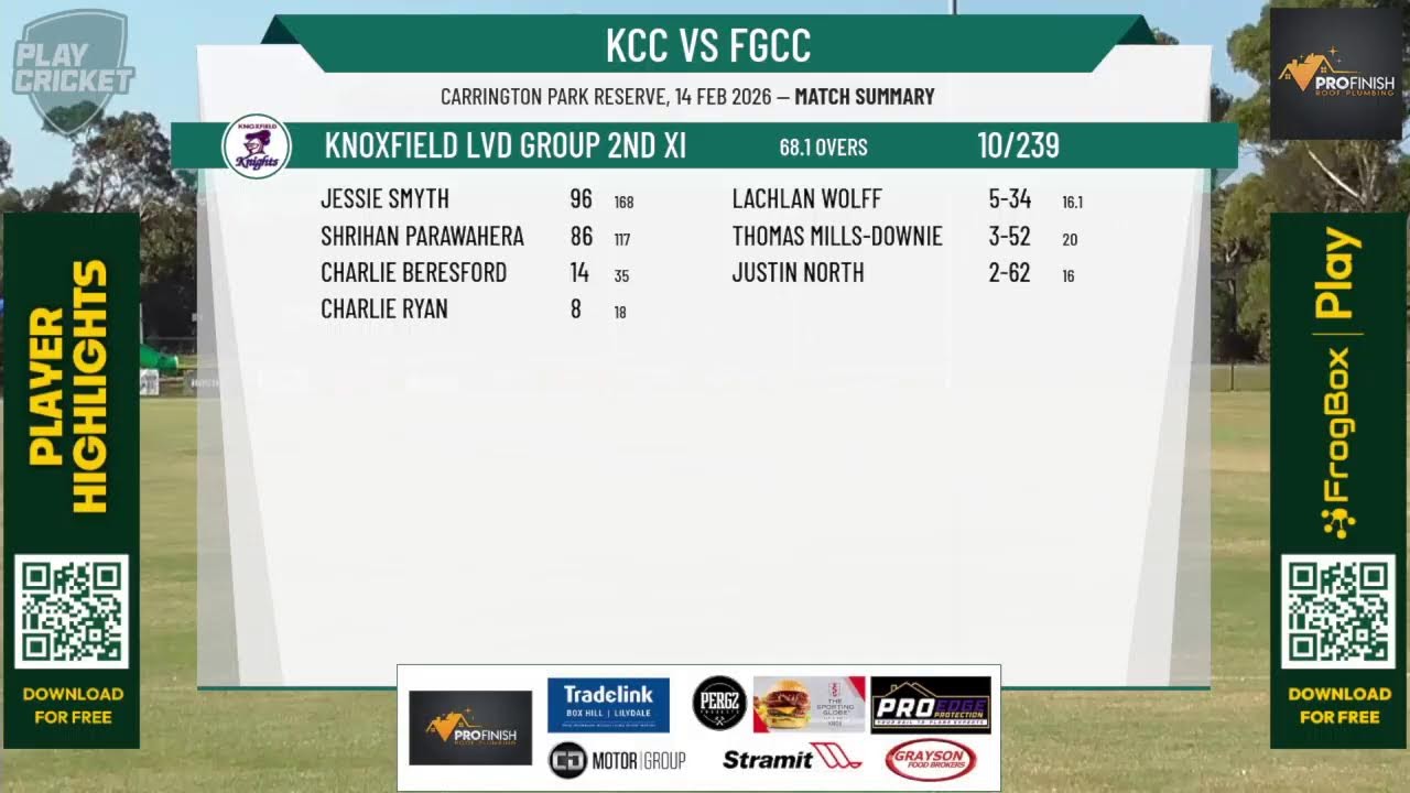Knoxfield LVD Group 2nd XI v Ferntree Gully 2nd XI