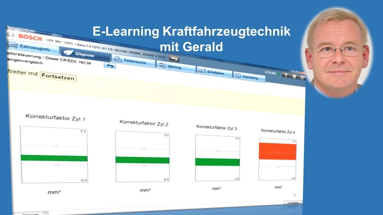 Fehlersuche Common-Rail Injektor Mengenvergleich Diesel Eigendiagnose  Common-Rail Injektor Test
