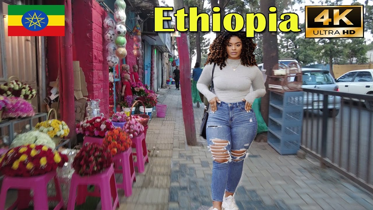 Addis Ababa Walking Tour around Gergi  , 🇪🇹 Ethiopia  [4K]